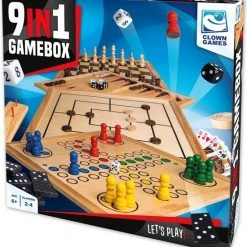 Clown Games 9-In-1 Spellendoos Hout