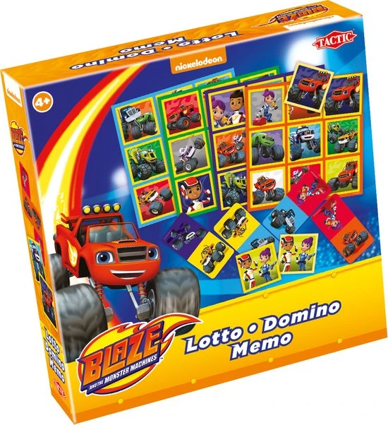 Tactic 3-in-1 Spellen (memo, Lotto, Domino) Blaze