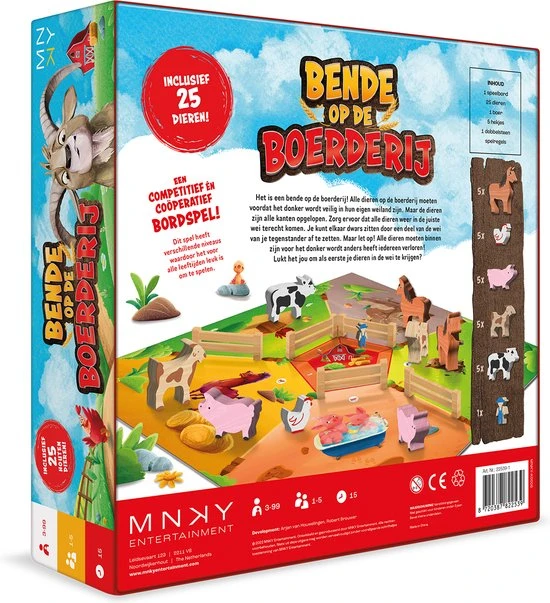 MNKY Entertainment Bende Op De Boerderij - Bordspel - Afbeelding 3