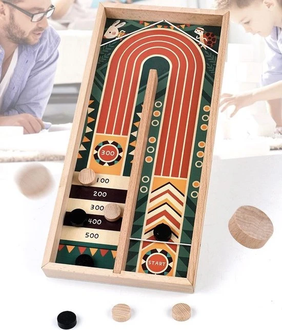 Nixnix - Slingshot Curling - Sjoelspel - Hockeyshots - Sjoel Battle - Speelgoed - Afbeelding 7