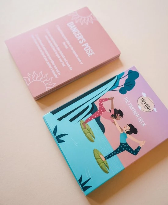 IMYOGI Partner Yoga Kaarten Voor Kinderen - Kinderyoga Kaarten - Kindercadeautje - Yoga Mat Accessoires - Yoga Boek - Kids Yoga Cards - Kindercadeautje Voor Kinderen - Afbeelding 3