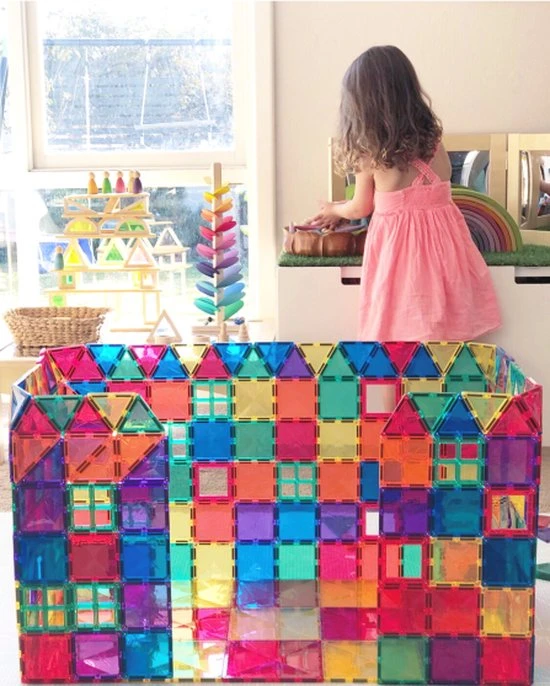 Connetix Tiles Connetix - Starter Pack 62 Stuks - Magnetisch Constructiespeelgoed - Afbeelding 6