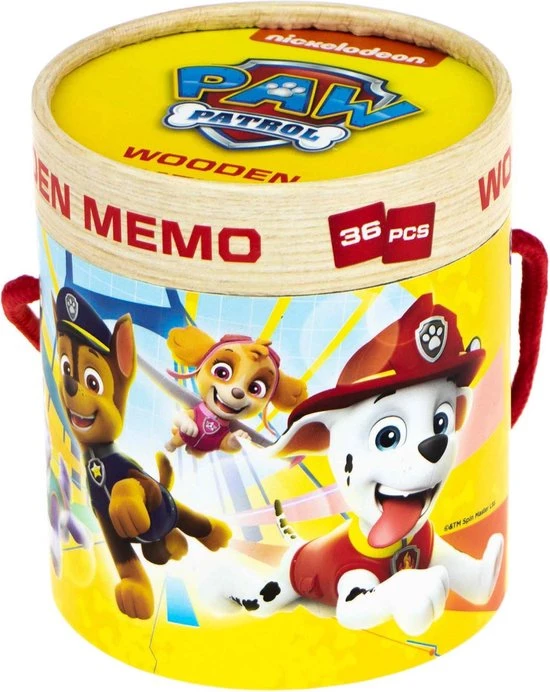 Paw Patrol Houten Memory In Koker . - Afbeelding 3