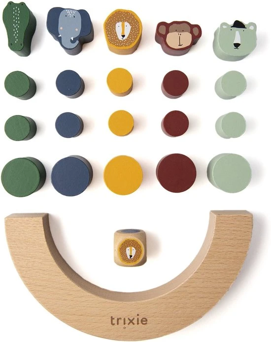 Trixie Evenwichtsspel Junior 25 X 19 X 2,5 Cm Hout 22-delig - Afbeelding 2
