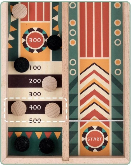 Nixnix - Slingshot Curling - Sjoelspel - Hockeyshots - Sjoel Battle - Speelgoed - Afbeelding 3