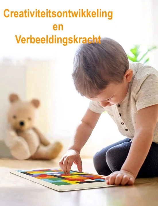 Hoekstar Games Puzzelkubus - Houten Tetris Puzzel - Speelgoed Vanaf 3 Jaar - Afbeelding 2