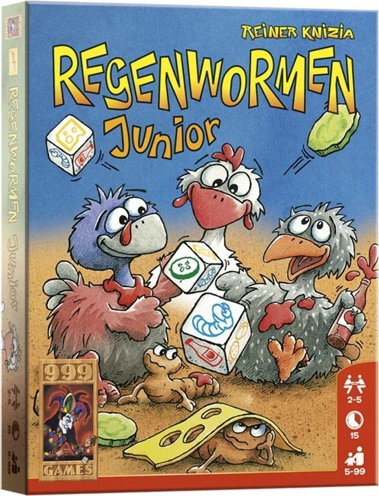 999 Games Regenwormen Junior Dobbelspel