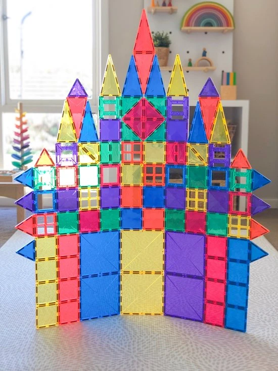 Connetix Tiles Connetix - Starter Pack 62 Stuks - Magnetisch Constructiespeelgoed - Afbeelding 4