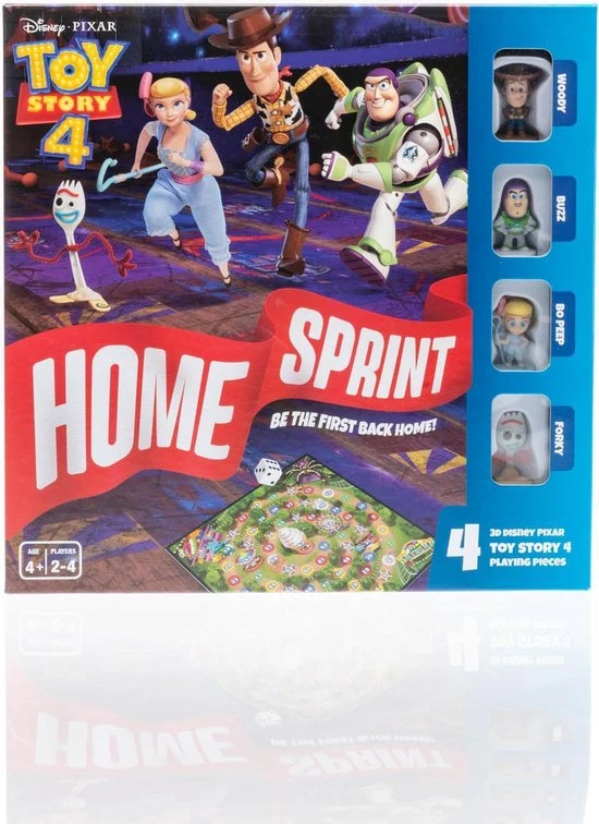 Disney Toy Story 4 Bordspel - 4 Mini Figuurtjes (Woody, Buzz, Bo Peep, Forky) - Afbeelding 8