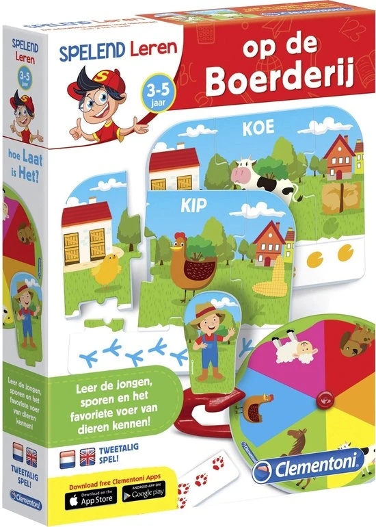 Clementoni - Op De Boerderij - Educatief Spel - Afbeelding 4