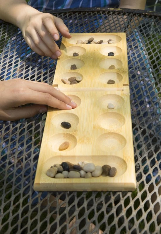 Kikkerland Mancala – Spannend Bordspel – 2 Personen - Reisspel - Afbeelding 3