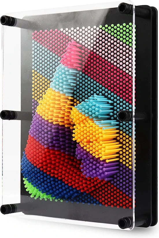 BOTC Pin Art S - Bordspel - Spijkerspel - 3D Afdruk - Spellen Met Spijkers - 12.5 Cm Kleurrijke