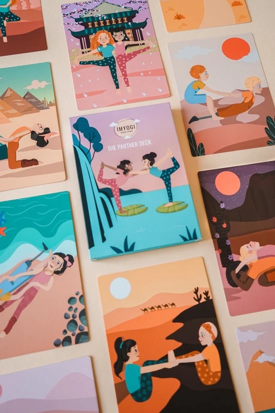 IMYOGI Partner Yoga Kaarten Voor Kinderen - Kinderyoga Kaarten - Kindercadeautje - Yoga Mat Accessoires - Yoga Boek - Kids Yoga Cards - Kindercadeautje Voor Kinderen - Afbeelding 7