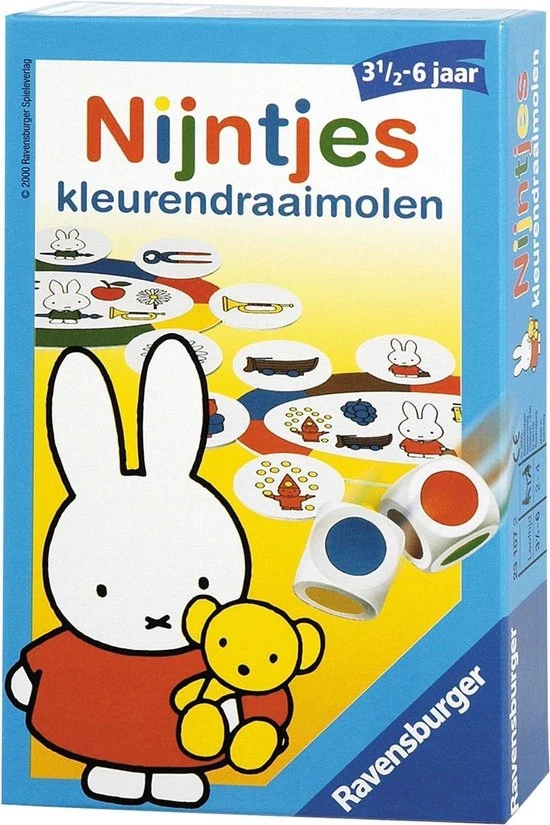 Onbekend Ravensburger Nijntjes Kleurendraaimolen - Pocketspel - Afbeelding 7