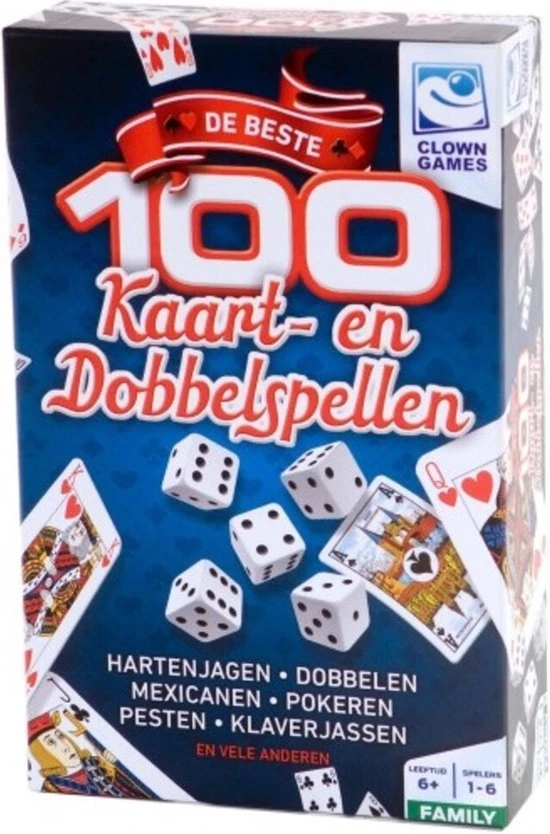 Clown Games 100 Kaart&Dobbel Spellen